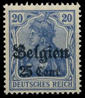 BES. 1WK LANDESPOST BELGIEN Nr 18b postfrisch gepr. 43B36E