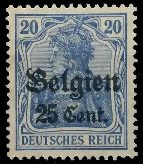 BES. 1WK LANDESPOST BELGIEN Nr 18b postfrisch gepr. 43B36A