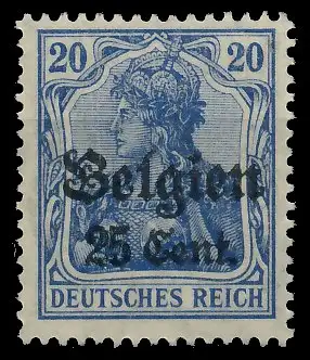 BES. 1WK LANDESPOST BELGIEN Nr 18b postfrisch gepr. 43B35E