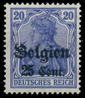 BES. 1WK LANDESPOST BELGIEN Nr 18d postfrisch gepr. 43B396