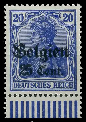 BES. 1WK LANDESPOST BELGIEN Nr 18a postfrisch gepr. 43B3B6