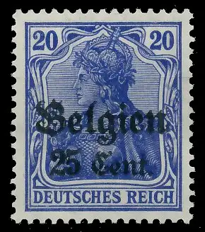 BES. 1WK LANDESPOST BELGIEN Nr 18a postfrisch gepr. 43B3AE