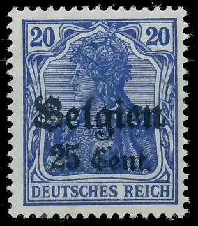 BES. 1WK LANDESPOST BELGIEN Nr 18d postfrisch gepr. 43B3BE