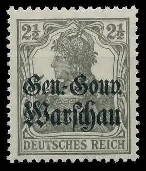 BES. 1WK D-POST IN POLEN Nr 6a postfrisch gepr. 43B51A