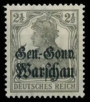 BES. 1WK D-POST IN POLEN Nr 6a postfrisch gepr. 43B516