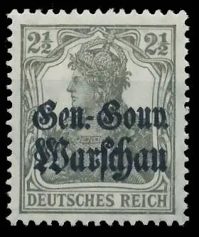 BES. 1WK D-POST IN POLEN Nr 6b postfrisch gepr. 43B51E