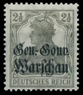 BES. 1WK D-POST IN POLEN Nr 6b ungebraucht 43B532
