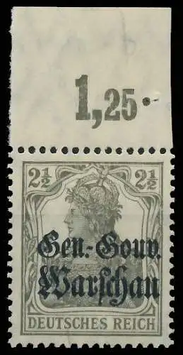 BES. 1WK D-POST IN POLEN Nr 6b POR postfrisch ungebraucht ORA gep 43B542