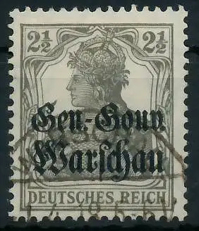 BES. 1WK D-POST IN POLEN Nr 6a gestempelt 43B57A