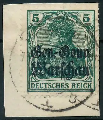 BES. 1WK D-POST IN POLEN Nr 8b zentrisch gestempelt Briefst³ck ge 43B582