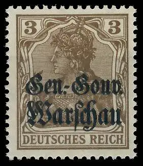 BES. 1WK D-POST IN POLEN Nr 7b postfrisch gepr. 43B5C6