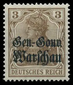 BES. 1WK D-POST IN POLEN Nr 7b postfrisch gepr. 43B5B2