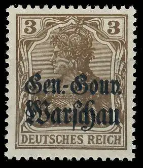 BES. 1WK D-POST IN POLEN Nr 7b postfrisch gepr. 43B5BA