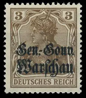 BES. 1WK D-POST IN POLEN Nr 7b postfrisch gepr. 43B5C2