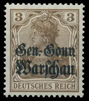 BES. 1WK D-POST IN POLEN Nr 7b postfrisch gepr. 43B5AE