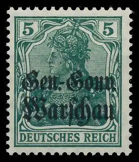 BES. 1WK D-POST IN POLEN Nr 8b ungebraucht 43B5D6