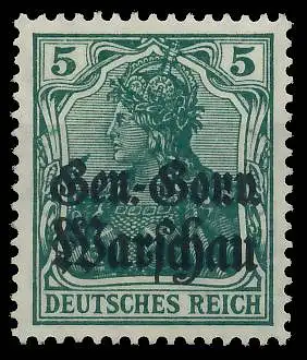 BES. 1WK D-POST IN POLEN Nr 8b postfrisch gepr. 43B5E2
