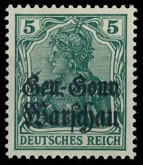 BES. 1WK D-POST IN POLEN Nr 8b postfrisch gepr. 43B5EA