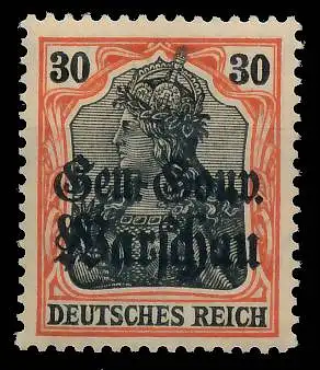 BES. 1WK D-POST IN POLEN Nr 14a postfrisch 43B656