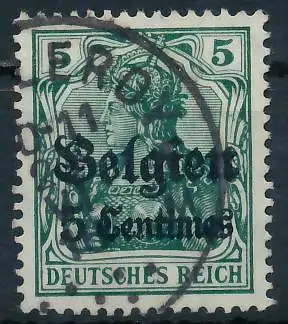 BES. 1WK LANDESPOST BELGIEN Nr 2 gestempelt 4430B6