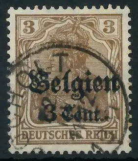 BES. 1WK LANDESPOST BELGIEN Nr 11aI gestempelt gepr. 4431AA