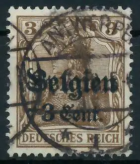 BES. 1WK LANDESPOST BELGIEN Nr 11aI gestempelt gepr. 4431D2