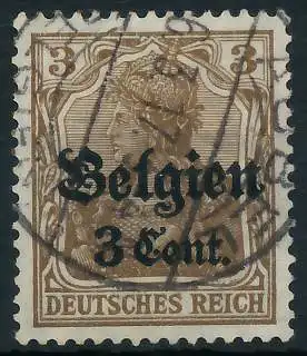 BES. 1WK LANDESPOST BELGIEN Nr 11aI gestempelt gepr. 4431B6