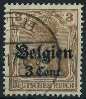 BES. 1WK LANDESPOST BELGIEN Nr 11aI gestempelt gepr. 4431AE