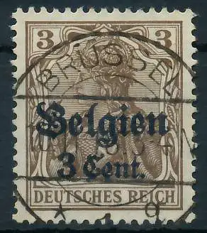 BES. 1WK LANDESPOST BELGIEN Nr 11aI gestempelt gepr. 4431BE