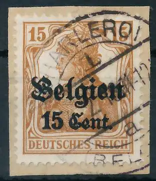 BES. 1WK LANDESPOST BELGIEN Nr 15I gestempelt Briefst³ck 443272