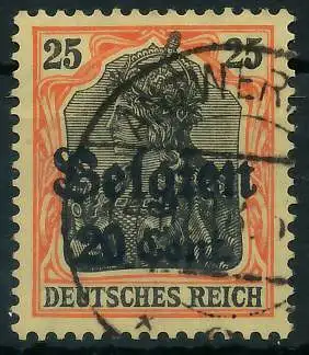 BES. 1WK LANDESPOST BELGIEN Nr 17 gestempelt 4432AE