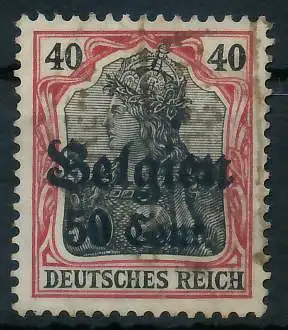 BES. 1WK LANDESPOST BELGIEN Nr 20a gestempelt gepr. 44331E