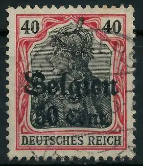 BES. 1WK LANDESPOST BELGIEN Nr 20bII gestempelt gepr. 44333A