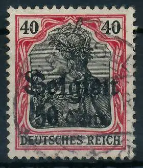 BES. 1WK LANDESPOST BELGIEN Nr 20bII gestempelt gepr. 44332A