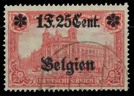BES. 1WK LANDESPOST BELGIEN Nr 23II gestempelt 44335A