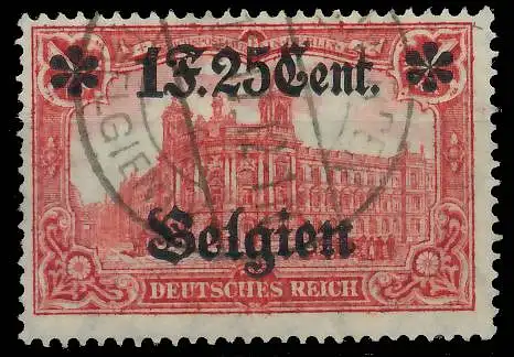 BES. 1WK LANDESPOST BELGIEN Nr 23II gestempelt 443376
