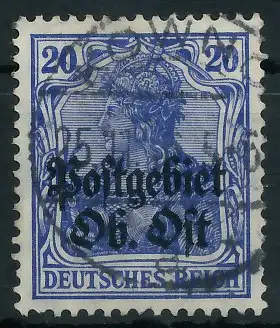 BES. 1WK PG OBER OST Nr 8a zentrisch gestempelt 4434FA
