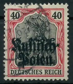 BES. 1WK D-POST IN POLEN Nr 5 gestempelt 44355E