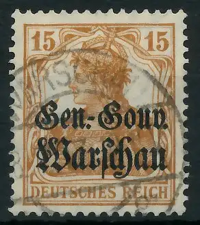 BES. 1WK D-POST IN POLEN Nr 11 gestempelt 44359A