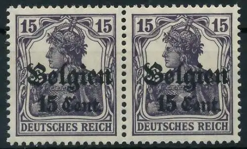 BES. 1WK LANDESPOST BELGIEN Nr 16bII postfrisch WAAGR P 443706