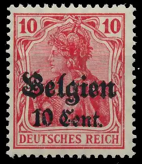 BES. 1WK LANDESPOST BELGIEN Nr 14b postfrisch 443716