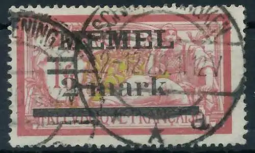 MEMEL 1920 Nr 28y gestempelt 44781A