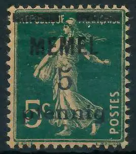 MEMEL 1920 Nr 18a ungebraucht 447852