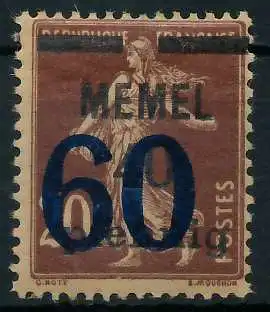 MEMEL 1921 Nr 35 ungebraucht 4479BE