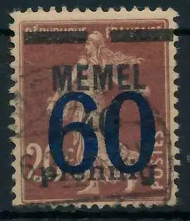 MEMEL 1921 Nr 35 gestempelt 4479FA