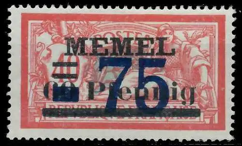 MEMEL 1922 Nr 49 ungebraucht 447A96