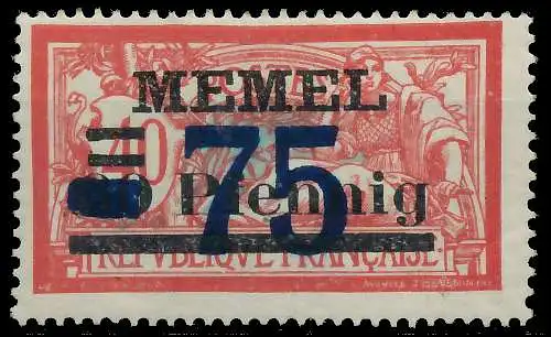 MEMEL 1922 Nr 49 ungebraucht 447AA2