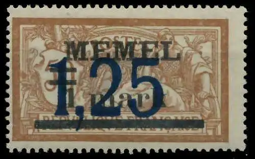 MEMEL 1922 Nr 50 ungebraucht 447ACA