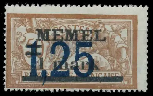 MEMEL 1922 Nr 50 postfrisch 447ADA