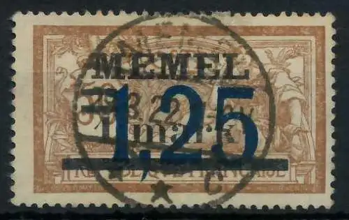 MEMEL 1922 Nr 50 zentrisch gestempelt 447AEE